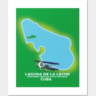 Laguna de la Leche, Cuba Lake map Posters and Art